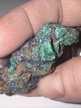 Load image into Gallery viewer, 196ct Azurite Malachite Gemstone Mineral Display Crystal Specimen 47x47mm