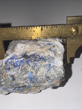 Load image into Gallery viewer, 152g Rare Blue Linarite on cerussite, with leadhillite Lapidary Rough Gemstone
