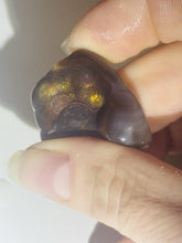 Load image into Gallery viewer, 47ct Rare Fire Agate Purple Flash Polished Gemstone Cabochon Arizona 23x27mm