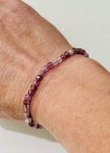 Load image into Gallery viewer, Natural Super Seven 4mm Faceted 7.5" Stretch Melody GemStone Crystal Bracelet
