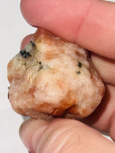 Load image into Gallery viewer, 23g Rough Rainbow Confetti Sunstone Gemstone Specimen, Schiller - Flash Lapidary