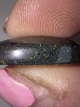Load image into Gallery viewer, 15ct Australian Andamooka Black Matrix Rainbow Opal Gemstone Cabochon 22x15mm
