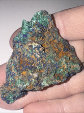 Load image into Gallery viewer, 196ct Azurite Malachite Gemstone Mineral Display Crystal Specimen 47x47mm