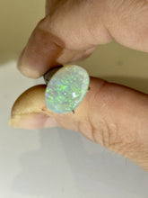Load image into Gallery viewer, 2.5ct Australian Lightning Ridge Black Opal Preform Cab Gemstone Flash 10x13mm