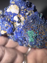 Load image into Gallery viewer, 179ct Natural Azurite Blue Gemstone Mineral Display Crystal Specimen 32x53mm