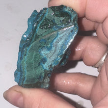 Load image into Gallery viewer, 60g Malachite &amp; Chrysocolla W/ Gem Silica Gemstone Specimen Lapidary - Congo
