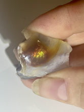 Load image into Gallery viewer, 54ct Fire Agate Windowed Rough Old Stock Gemstone Specimen Lapidary 22x25mm
