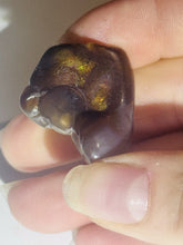 Load image into Gallery viewer, 47ct Rare Fire Agate Purple Flash Polished Gemstone Cabochon Arizona 23x27mm