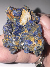 Load image into Gallery viewer, 236ct Natural Azurite Blue Gemstone Mineral Display Crystal Specimen 35x43mm