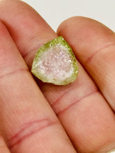 Load image into Gallery viewer, 12ct Slice Raw Watermelon Tourmaline Rough Crystal Gemstone Specimen Bicolor