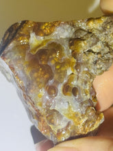 Load image into Gallery viewer, 246Ct Fire Agate Rough Gemstone Preform Semi Worked Lapidary Specimen 40x55mm