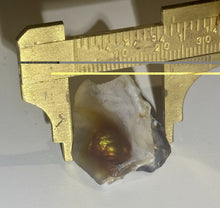 Load image into Gallery viewer, 54ct Fire Agate Windowed Rough Old Stock Gemstone Specimen Lapidary 22x25mm