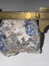 Load image into Gallery viewer, 152g Rare Blue Linarite on cerussite, with leadhillite Lapidary Rough Gemstone