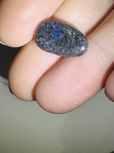 Load image into Gallery viewer, 2.8ct Australian Andamooka Black Matrix Rainbow Opal Gemstone Cabochon Flash