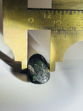 Load image into Gallery viewer, 2.8ct Australian Andamooka Black Matrix Rainbow Opal Gemstone Cabochon Flash