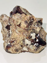 Load image into Gallery viewer, 175g Natural Red Garnet Crystal Cluster Specimen on Matrix Display - Collector