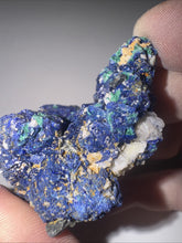 Load image into Gallery viewer, 179ct Natural Azurite Blue Gemstone Mineral Display Crystal Specimen 32x53mm