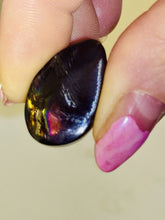 Load image into Gallery viewer, 18ct Rare Fire Obsidian-Glass Butte Gemstone Cabochon, Oregon Lapidary 14x24mm