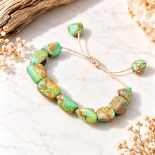Load image into Gallery viewer, GemRockz Earth's Mosaic natural stone adjustable bracelet image 3